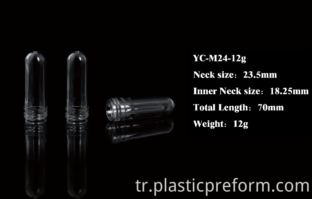 24mm 24/410 neck 12g PET preform